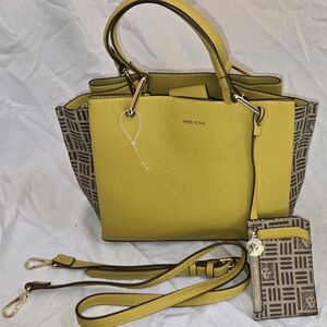 Anne Klein Mustard Tote Bag